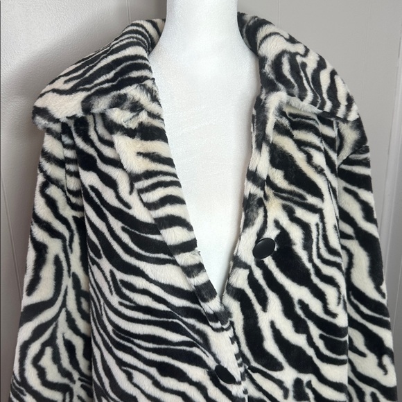 NWT Free People Perfect Zebra Maxi Jacket Size Medium - Picture 5 of 13